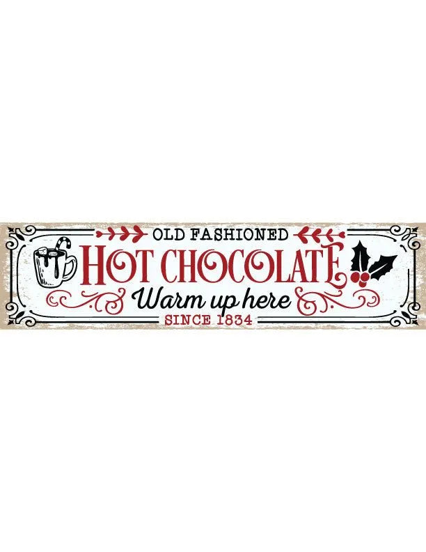 Hot Chocolate Warm Up Christmas Wall Decor - iCustomLabel