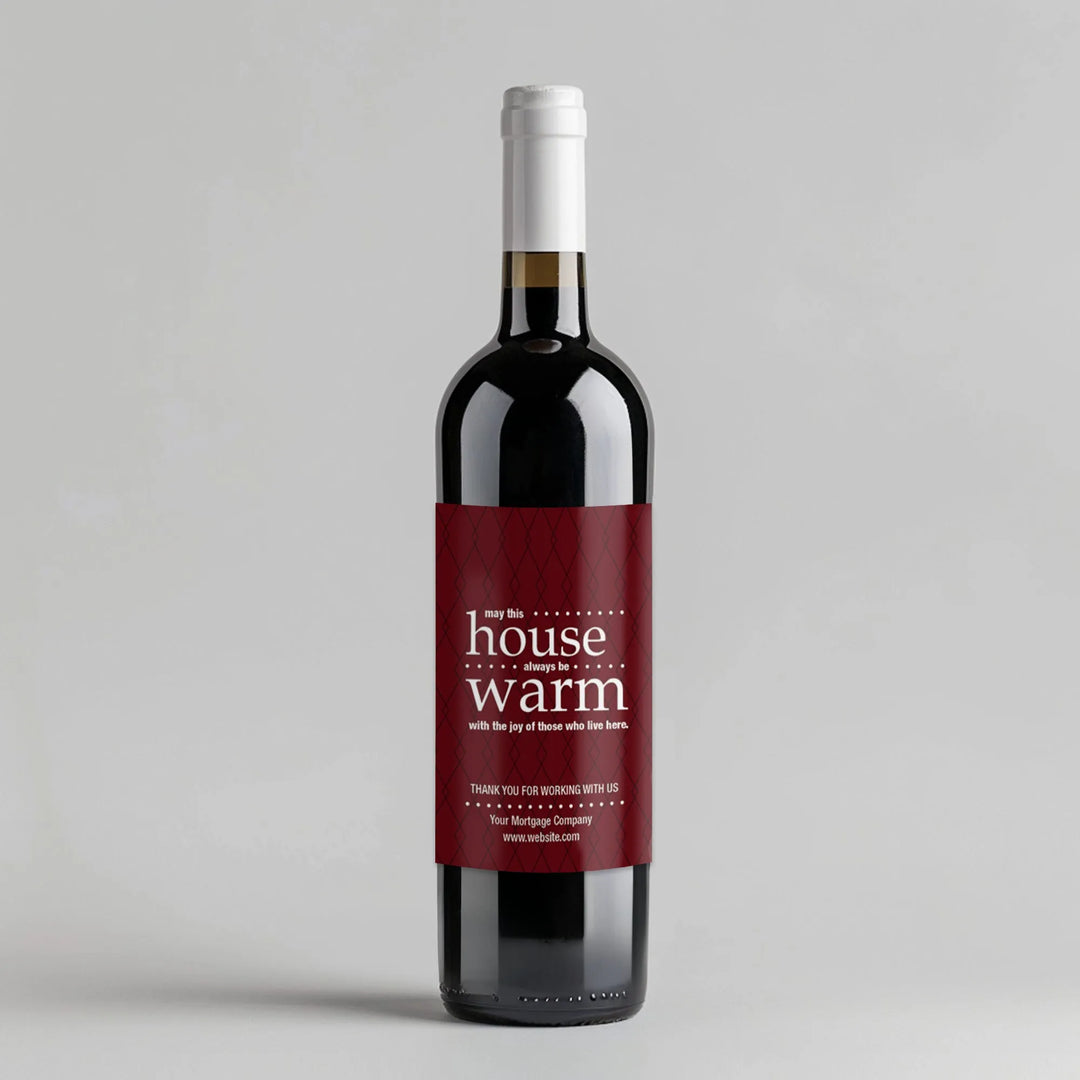 House Warming Title Wine Label - iCustomLabel
