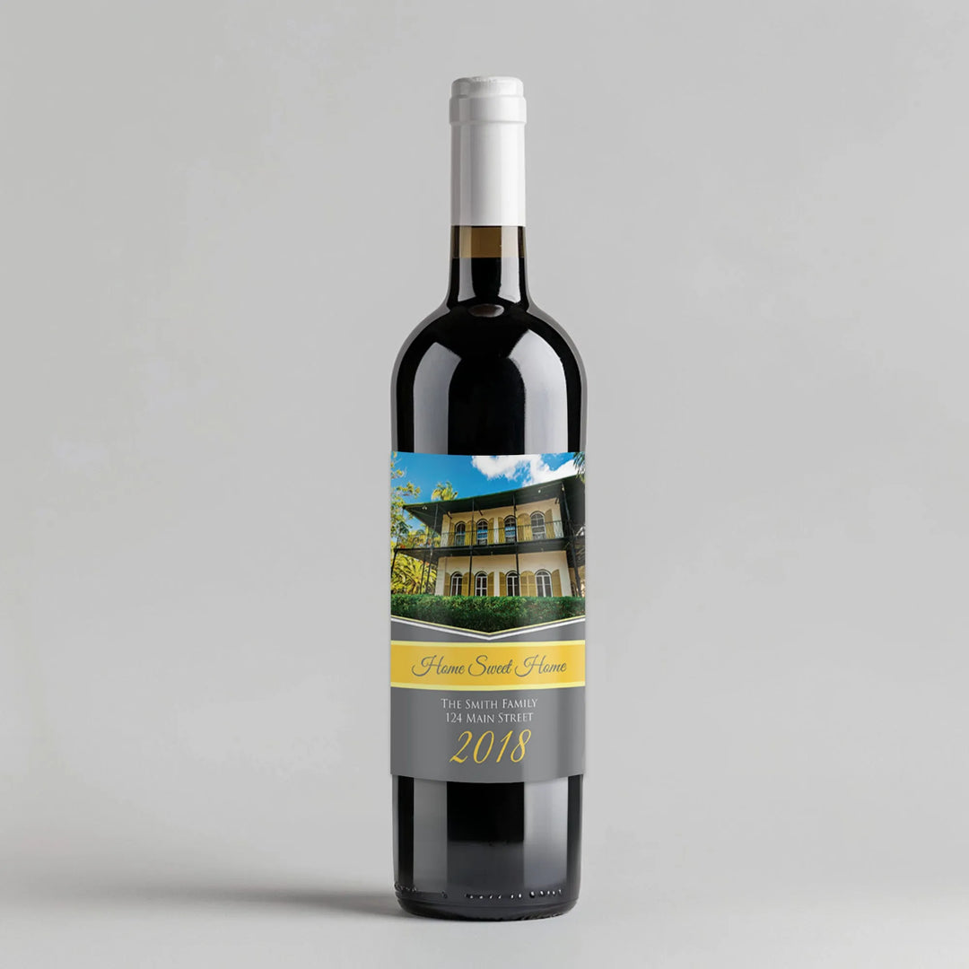 House Warming Wine Label - iCustomLabel