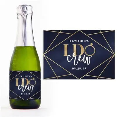 I Do Crew Mini Champagne Split Label - iCustomLabel