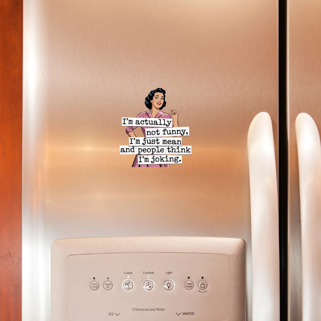 I'm Actually Not Funny Fridge Magnet - iCustomLabel