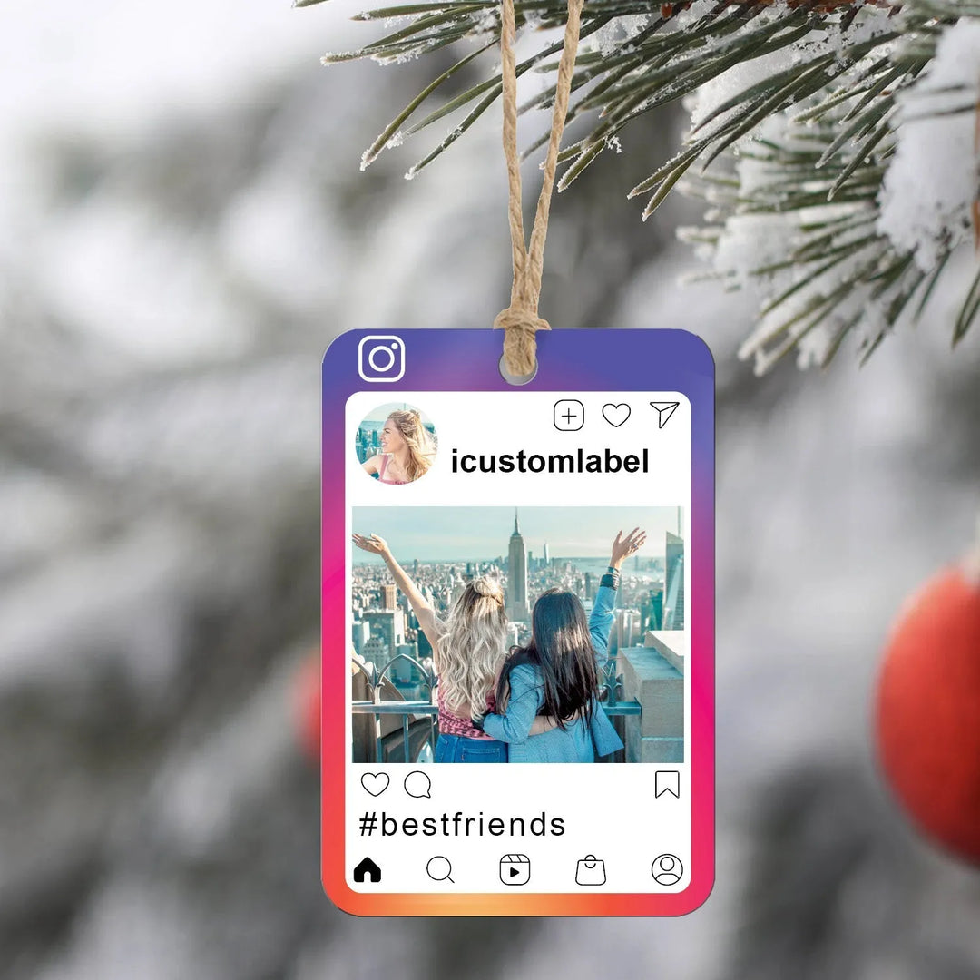 Instagram Christmas Ornament - iCustomLabel