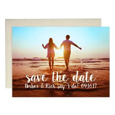 Into The Sunset Save The Date - iCustomLabel