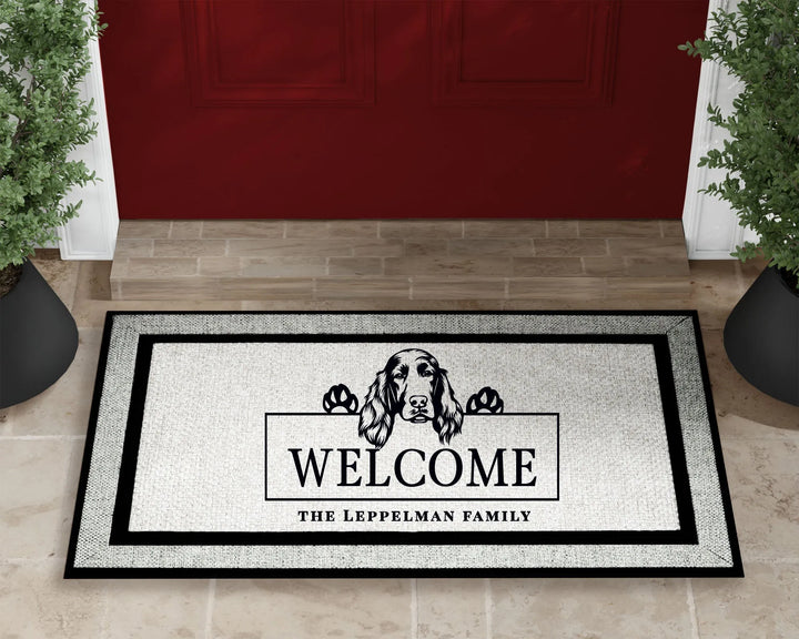 Irish Setter Dog Welcome Mat - iCustomLabel