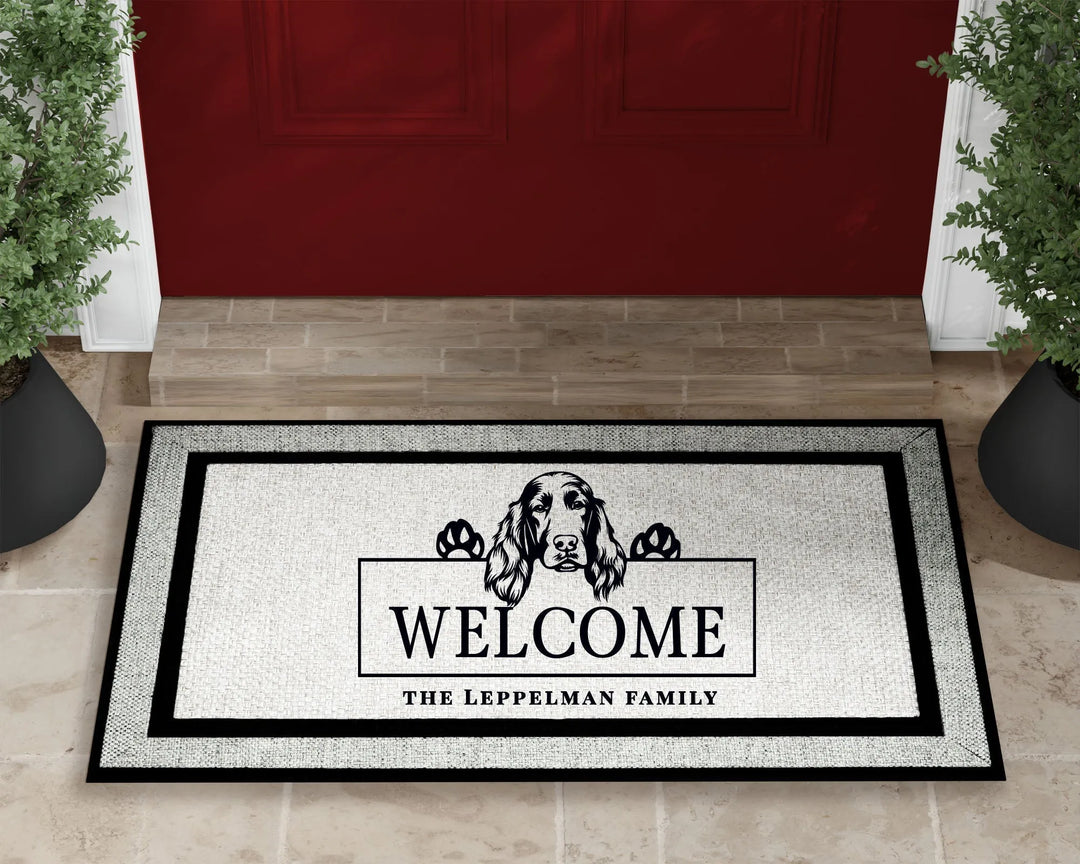 Irish Setter Dog Welcome Mat - iCustomLabel