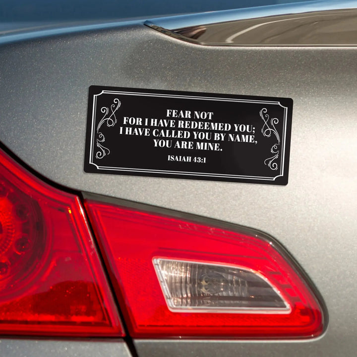 Isaiah 43:1 Magnet Bumper Sticker - iCustomLabel