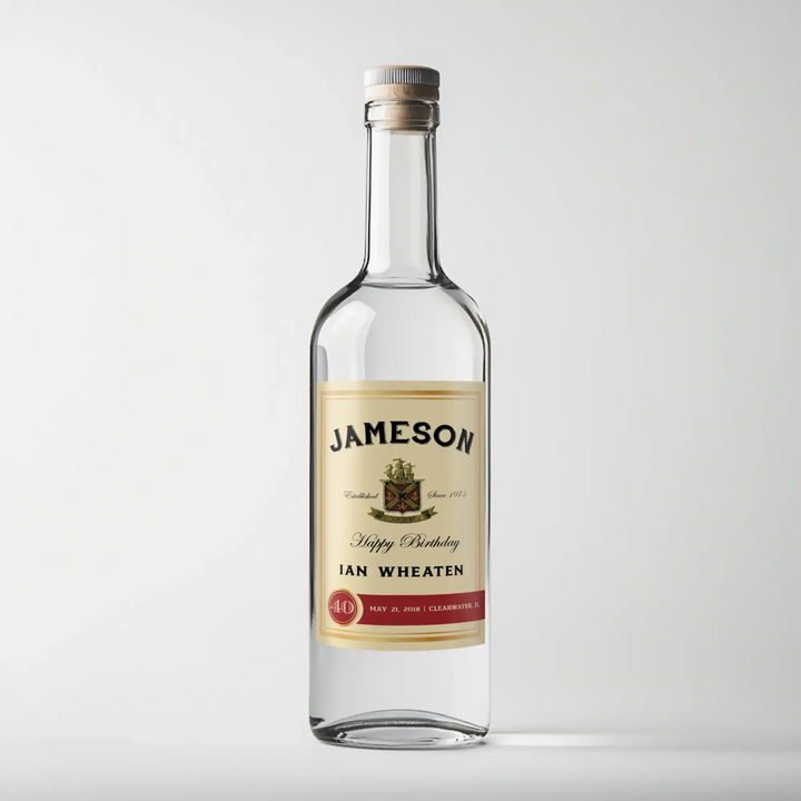 Jameson Birthday Liquor Label - iCustomLabel
