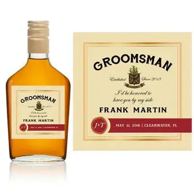 Jameson Groomsman Small Liquor Label - iCustomLabel