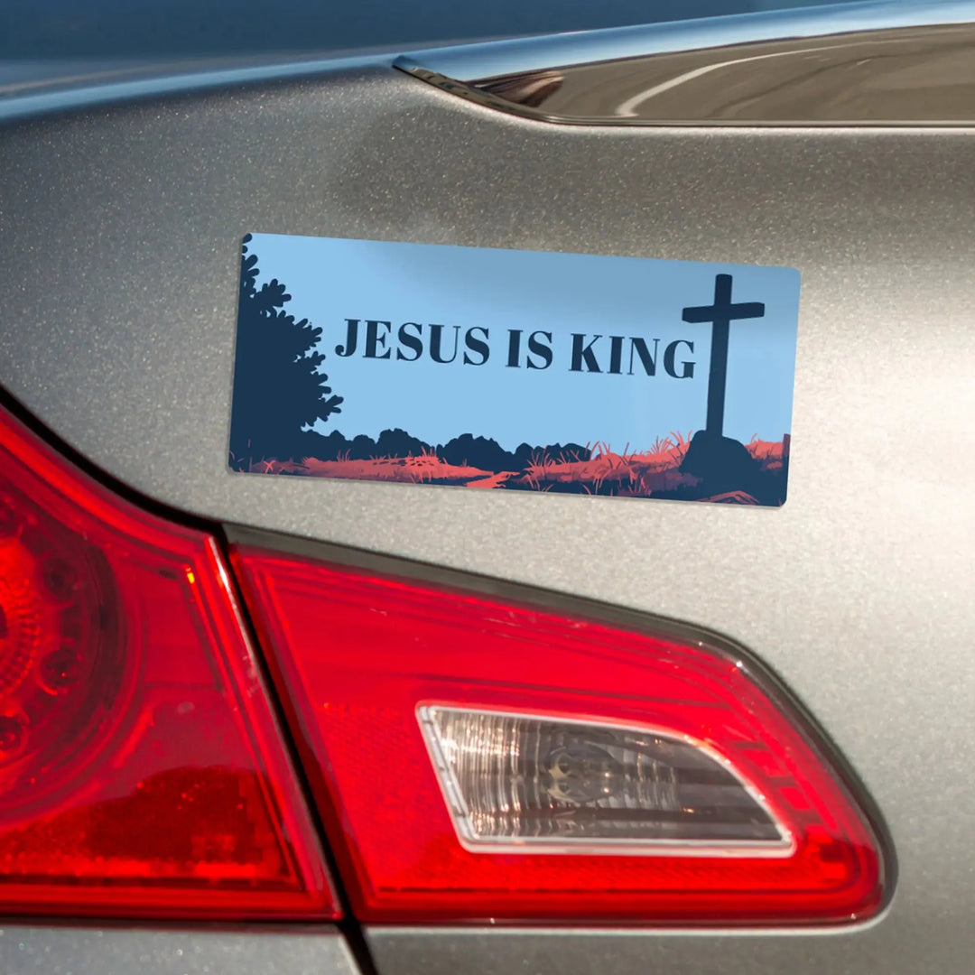 Jesus Is King Magnet Bumper Sticker - iCustomLabel