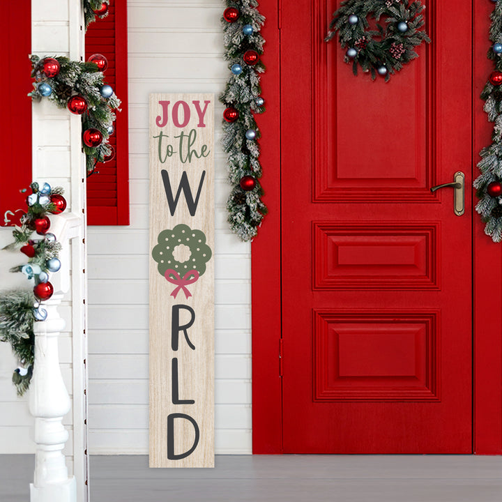 Joy To The World Christmas Porch Sign - iCustomLabel