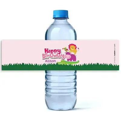 Jungle Girl Water Bottle Labels - iCustomLabel