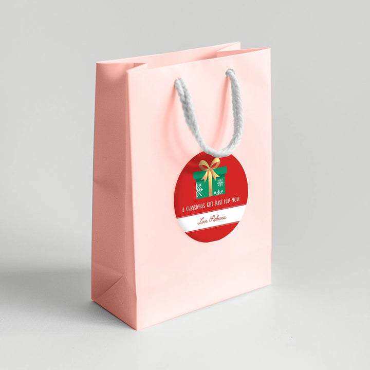 Just For You Christmas Gift Sticker - iCustomLabel