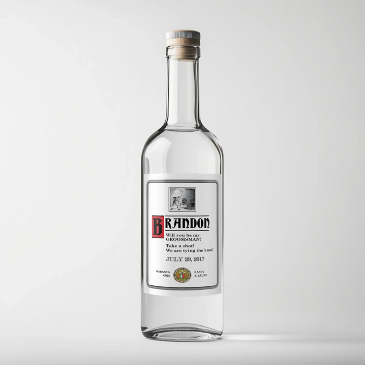 Ketel One Groomsmen Liquor Label - iCustomLabel
