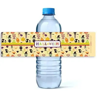 Kids Halloween Water Bottle Labels - iCustomLabel