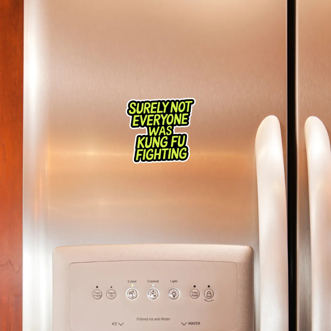 Kung Fu Fighting Fridge Magnet - iCustomLabel