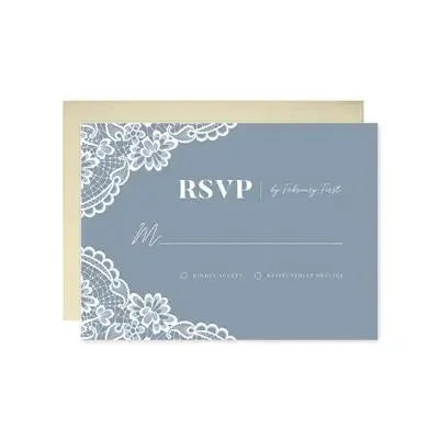 Lace Wedding RSVP - iCustomLabel