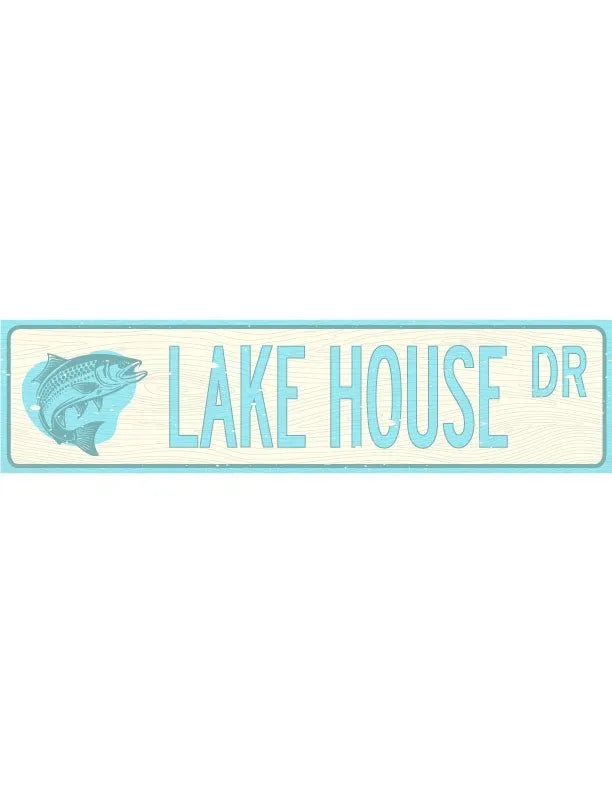 Lake House Metal Sign - iCustomLabel