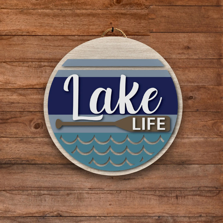 Lake Life Oar Wall Art - iCustomLabel