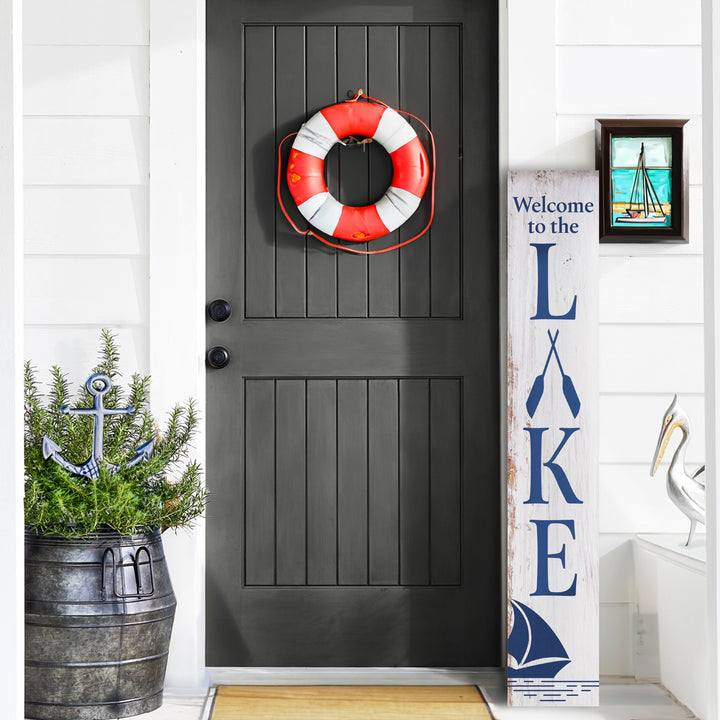 Lake Porch Leaner Welcome Sign - iCustomLabel