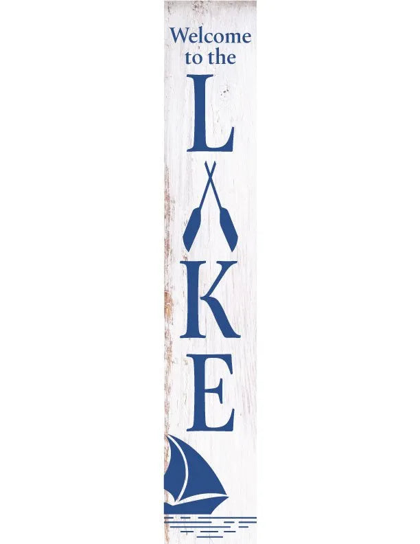 Lake Porch Leaner Welcome Sign - iCustomLabel