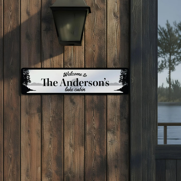 lake-scene-welcome-metal-sign-icustomlabel-1 - iCustomLabel