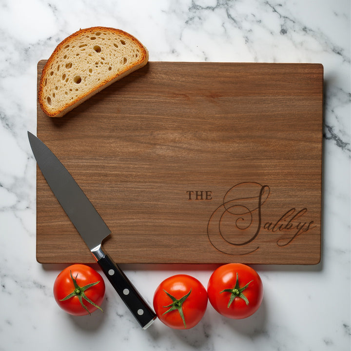 Large Last Name Cutting Board - iCustomLabel