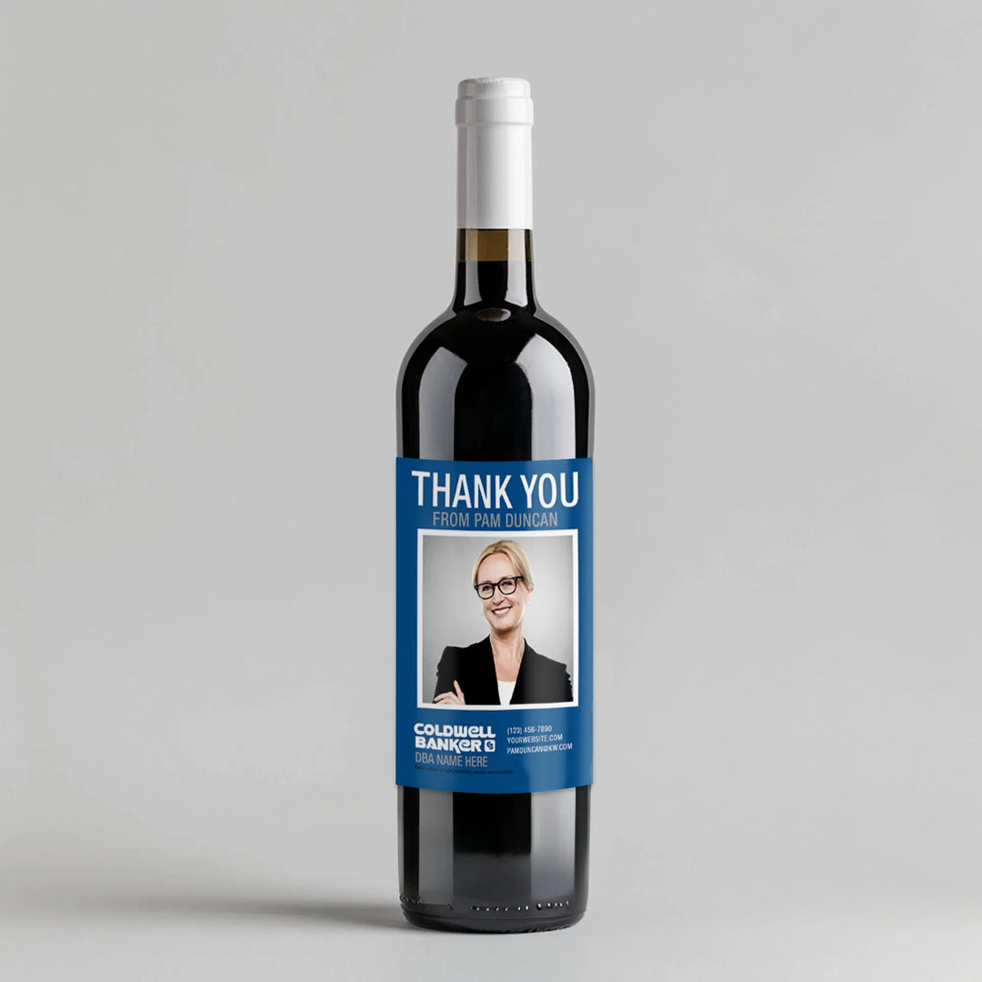 Large Photo Coldwell Banker Wine Label - iCustomLabel