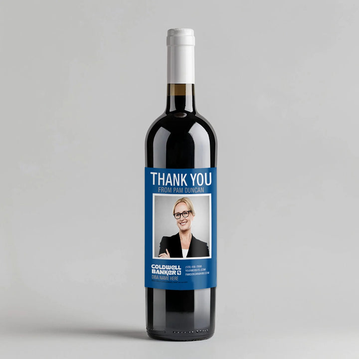 Large Photo Coldwell Banker Wine Label - iCustomLabel