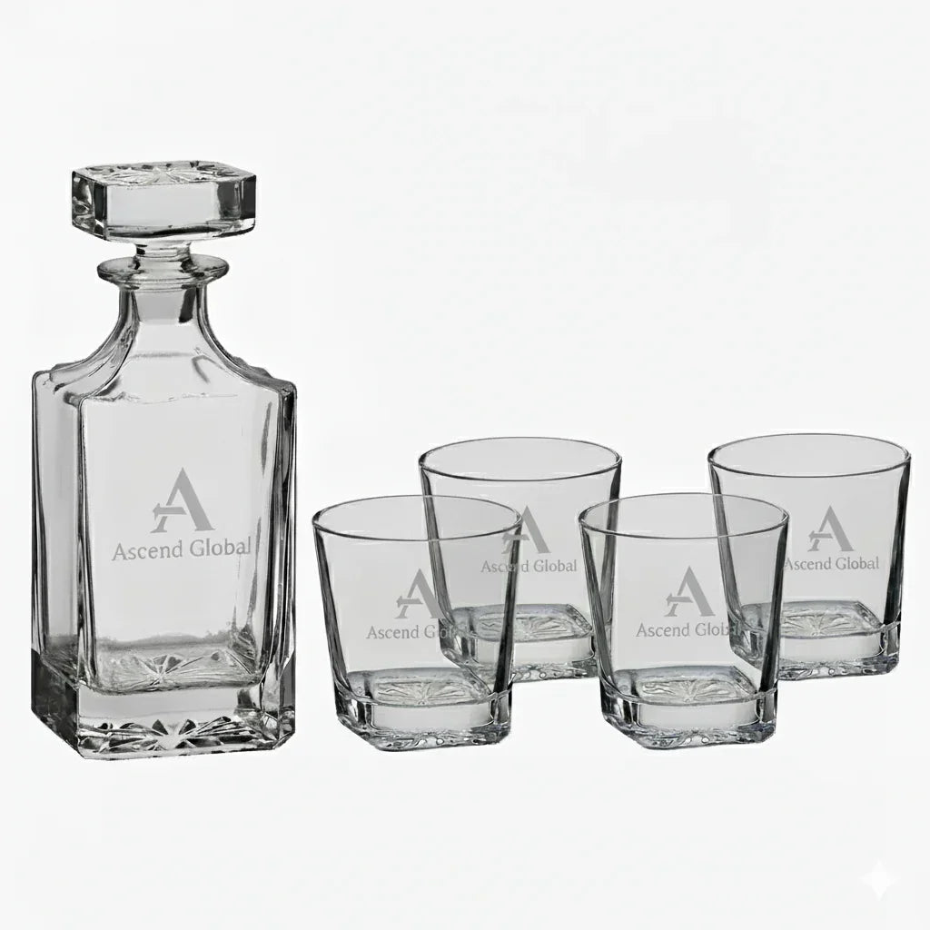 laser-engraved-whiskey-decanter-set-with-4-glasses-bulk-corporate-gift-icustomlabel-2 - iCustomLabel