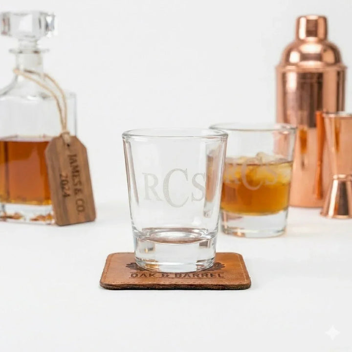 Personalized Shot Glass - Laser Etched - iCustomLabel