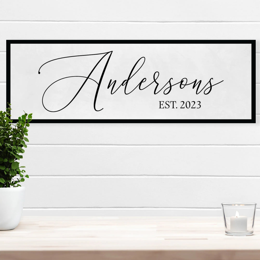 Last Name Family Wall Decor - iCustomLabel