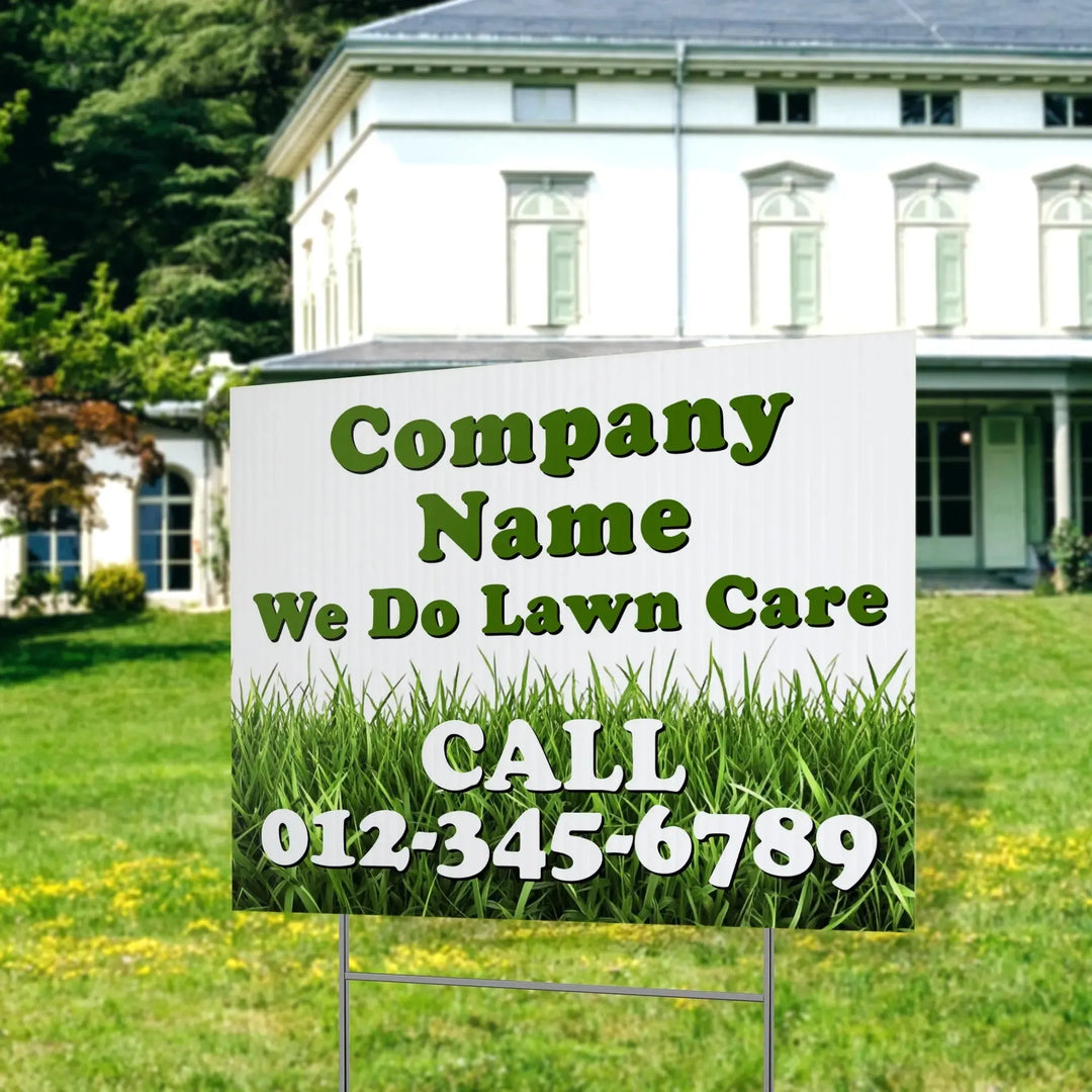 Lawn Service Yard Sign - iCustomLabel