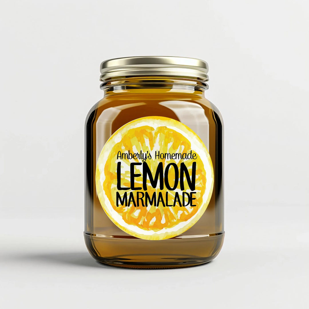 Lemon Marmalade Canning Label - iCustomLabel