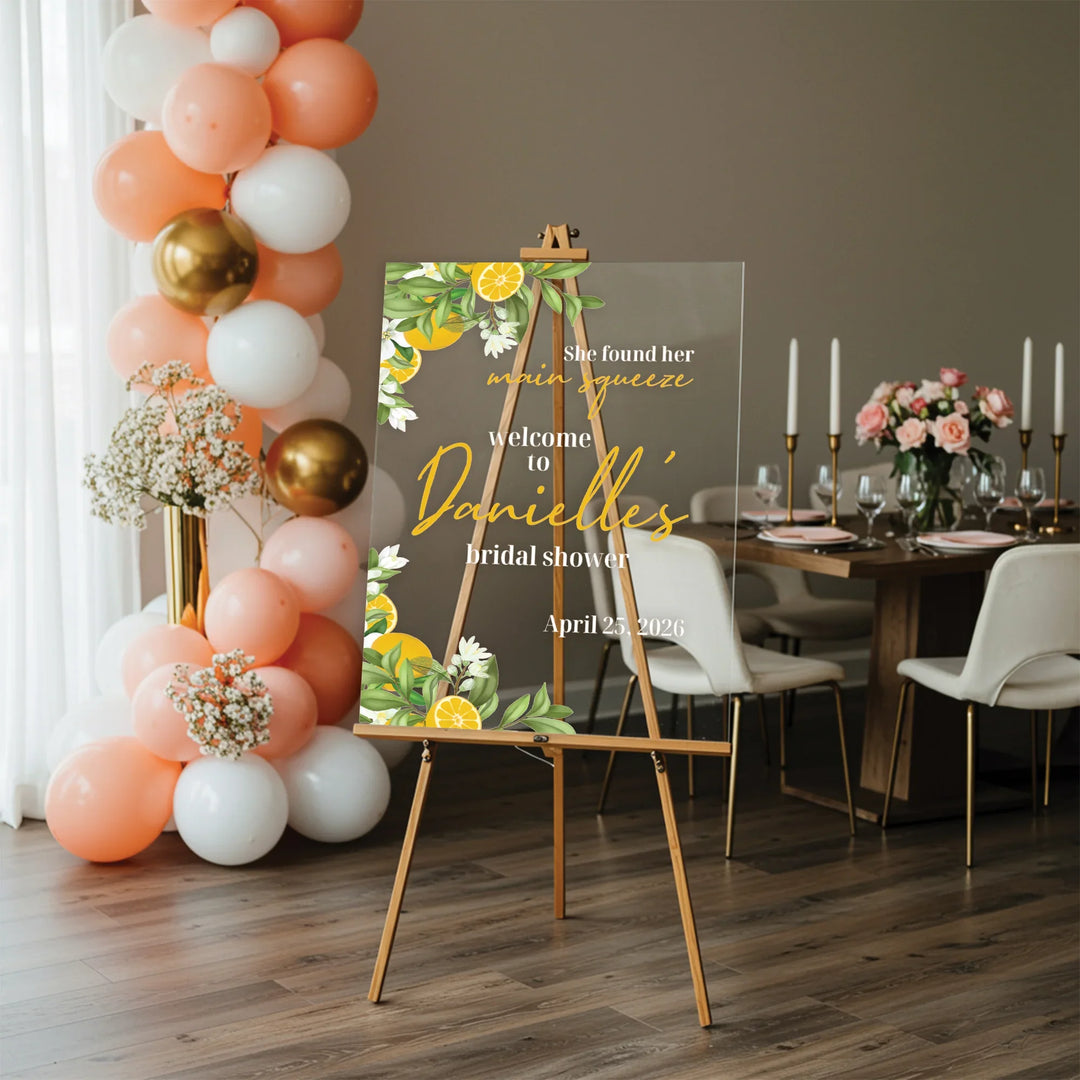 Lemon Squeeze Bridal Shower Welcome Sign