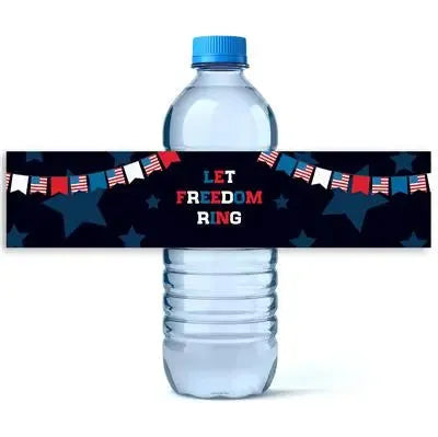 Let Freedom Ring Water Bottle Labels - iCustomLabel