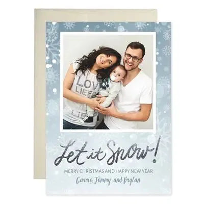 Let It Snow Holiday Cards - iCustomLabel