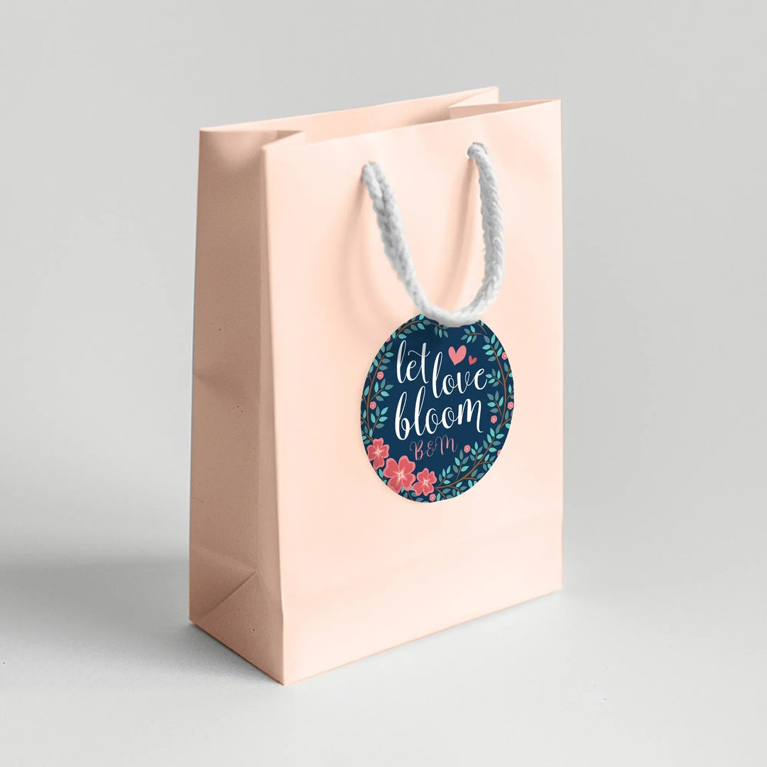 personalized wedding flower seed packets Let Love Bloom Labels