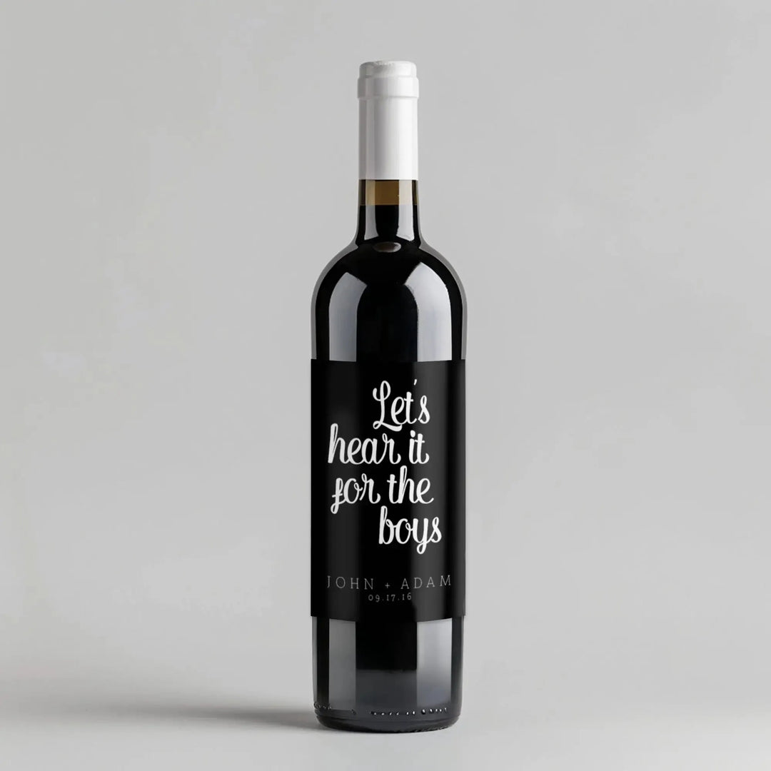 Let's Hear It Wine Label - iCustomLabel