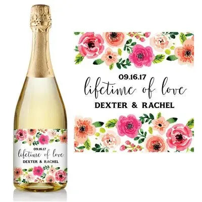 Lifetime Love Champagne Label - iCustomLabel