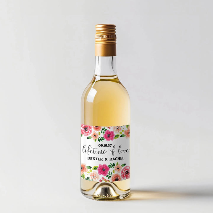 Lifetime Love Mini Wine Label - iCustomLabel
