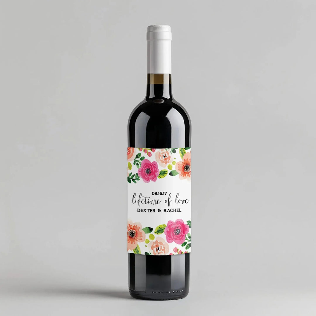 Lifetime Love Wine Label - iCustomLabel