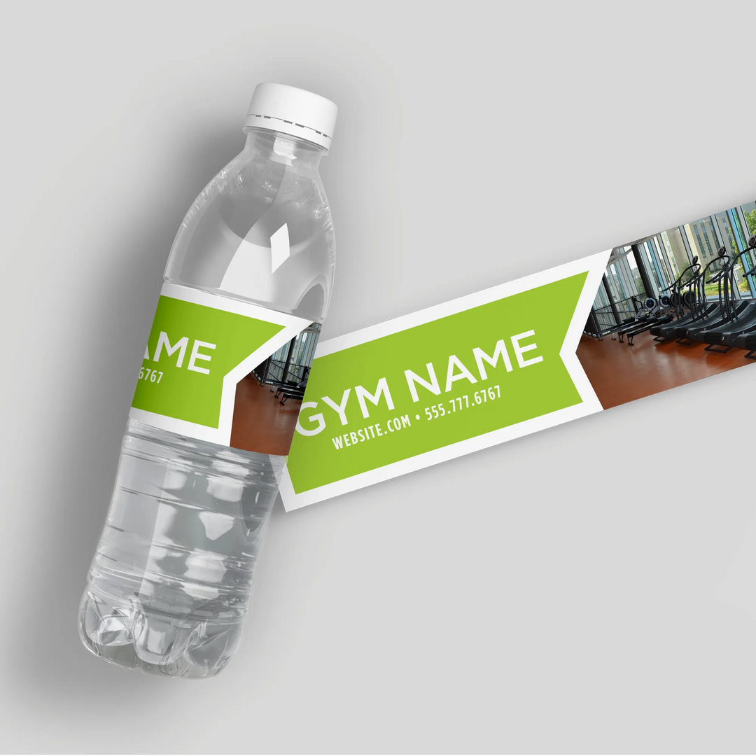 Lime Fitness Water Bottle Labels - iCustomLabel
