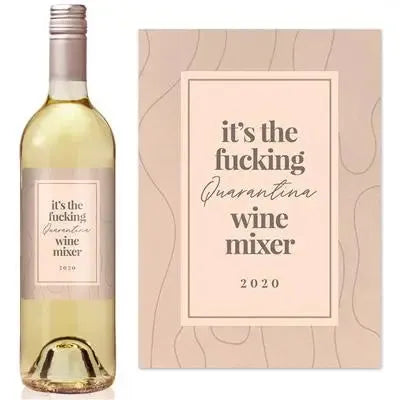 Lines Qurantina Wine Mixer Wine Label - iCustomLabel