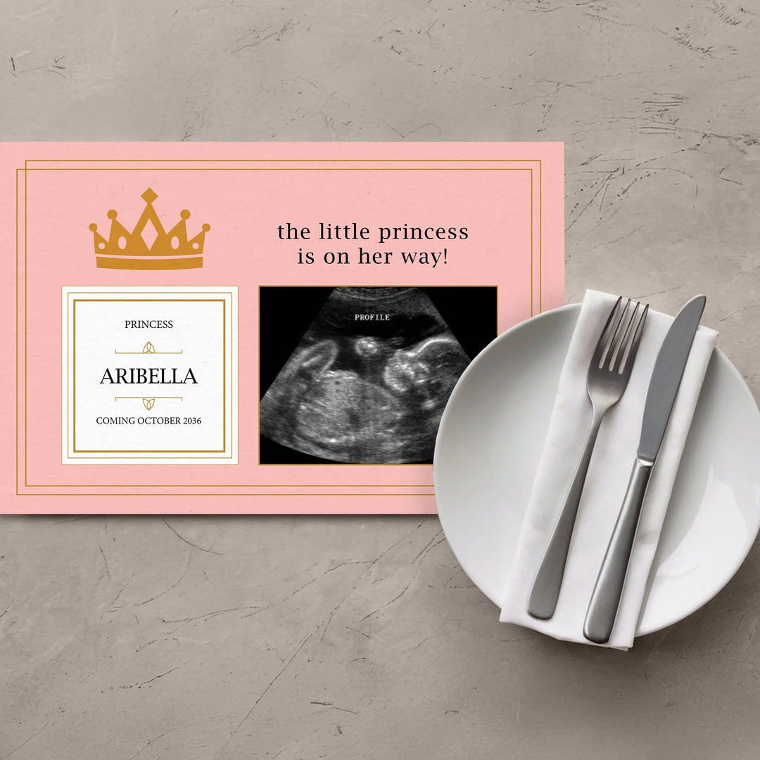 Little Princess Baby Shower Placemats - iCustomLabel