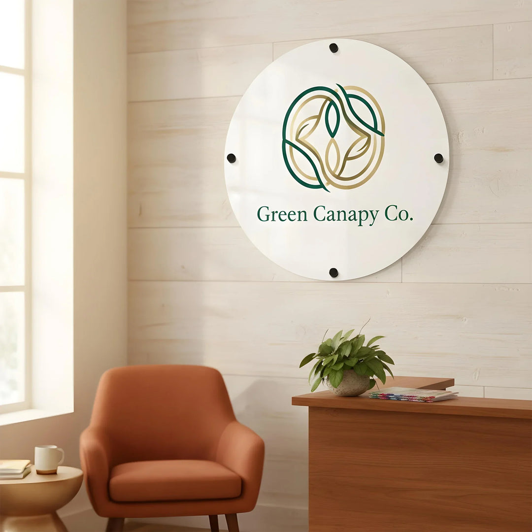 Logo Round Business Sign