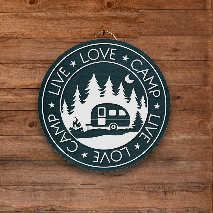 Love Camp Trailer RV Camping Decor - iCustomLabel