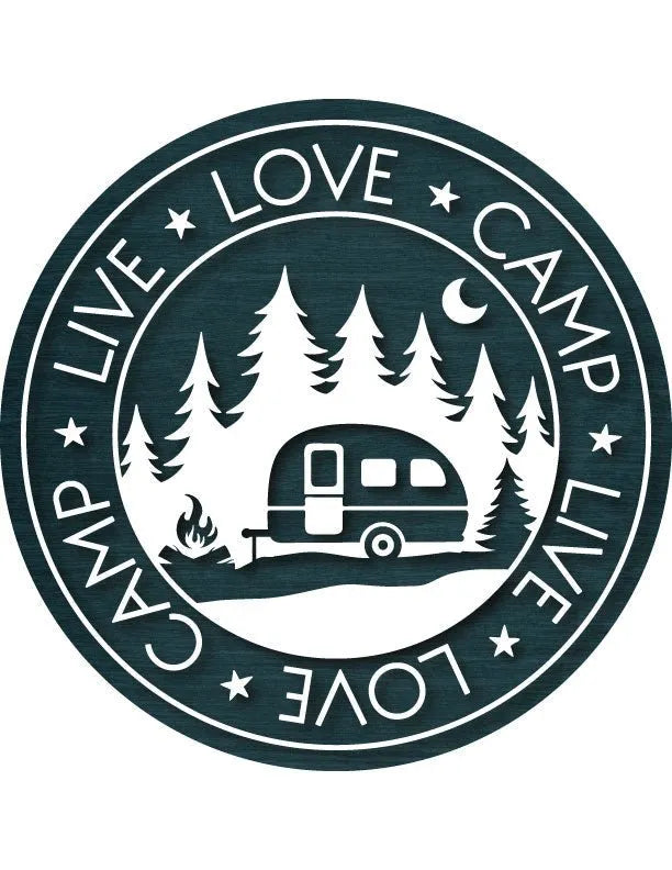 Love Camp Trailer RV Camping Decor - iCustomLabel