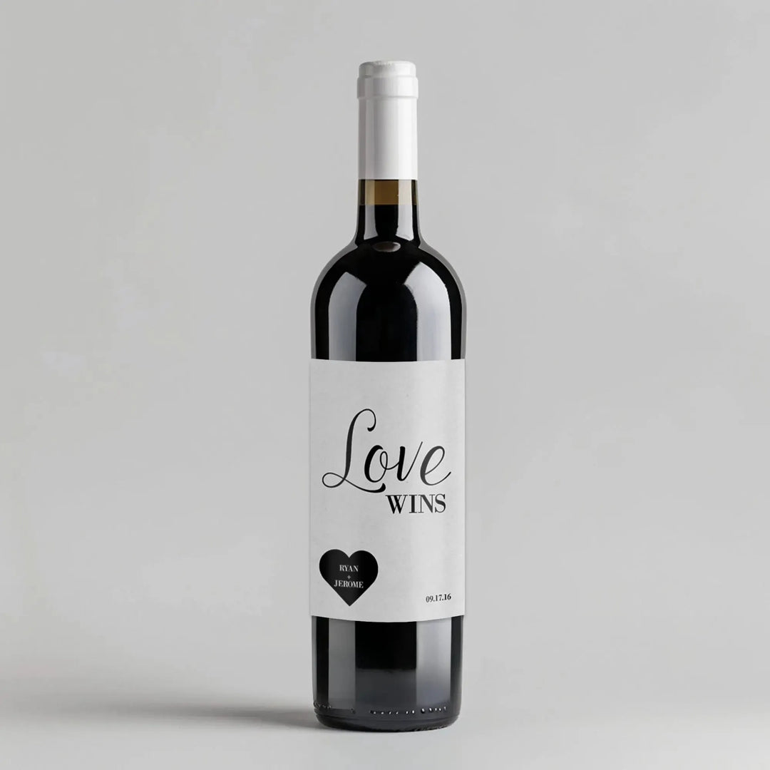 Love Wins Wine Label - iCustomLabel