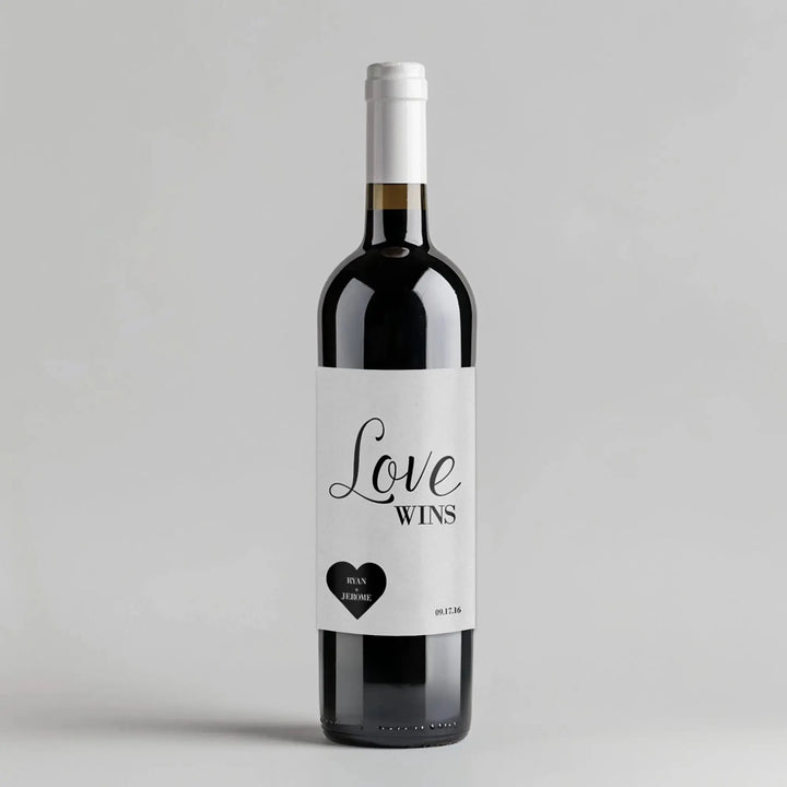 Love Wins Wine Label - iCustomLabel
