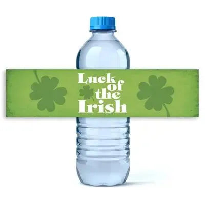 Luck Irish Water Bottle Labels - iCustomLabel